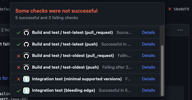 GitHub commit statuses